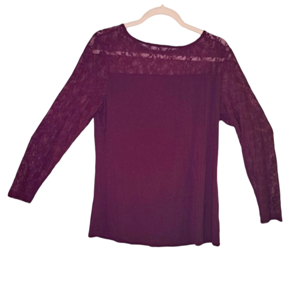 Attention Shirt Cover-Up Size Large Lace